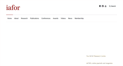Desktop Screenshot of iafor.org
